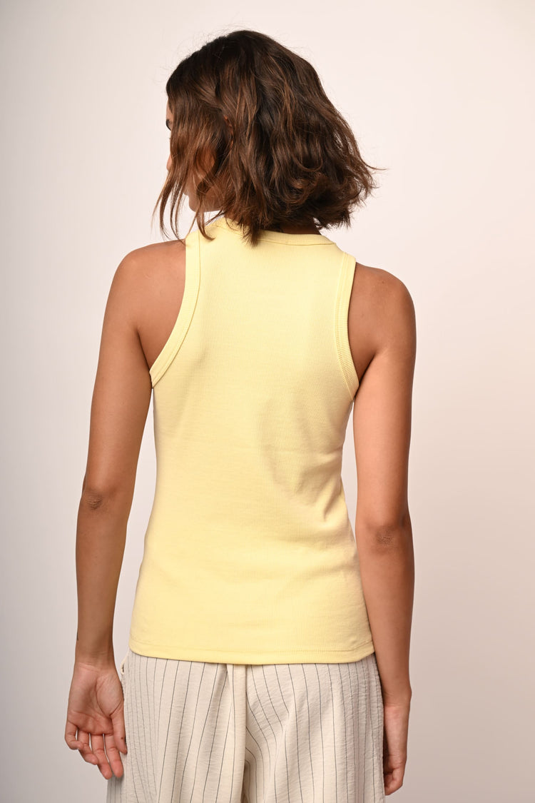 Ribbed knit tank top