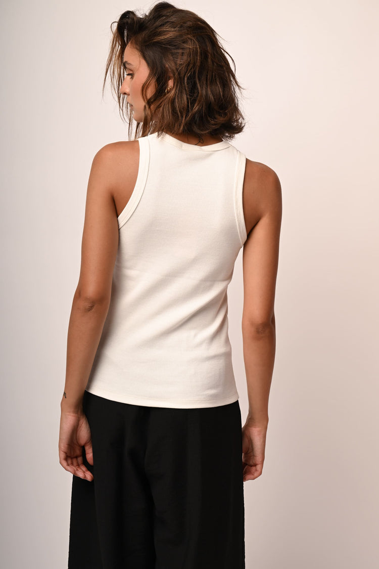 Ribbed knit tank top