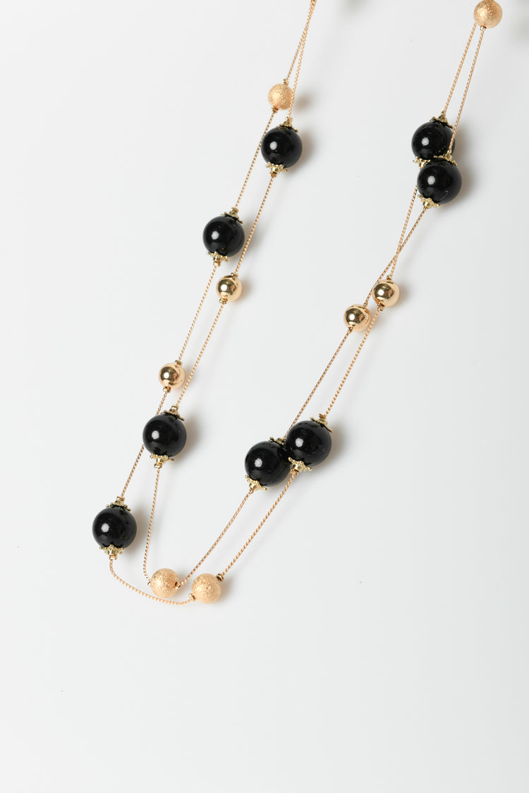 Pearls double strand necklace