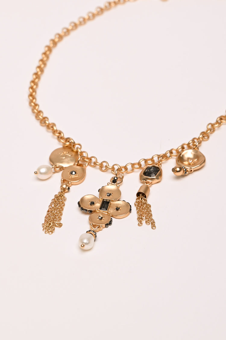 Jewel pendants necklace