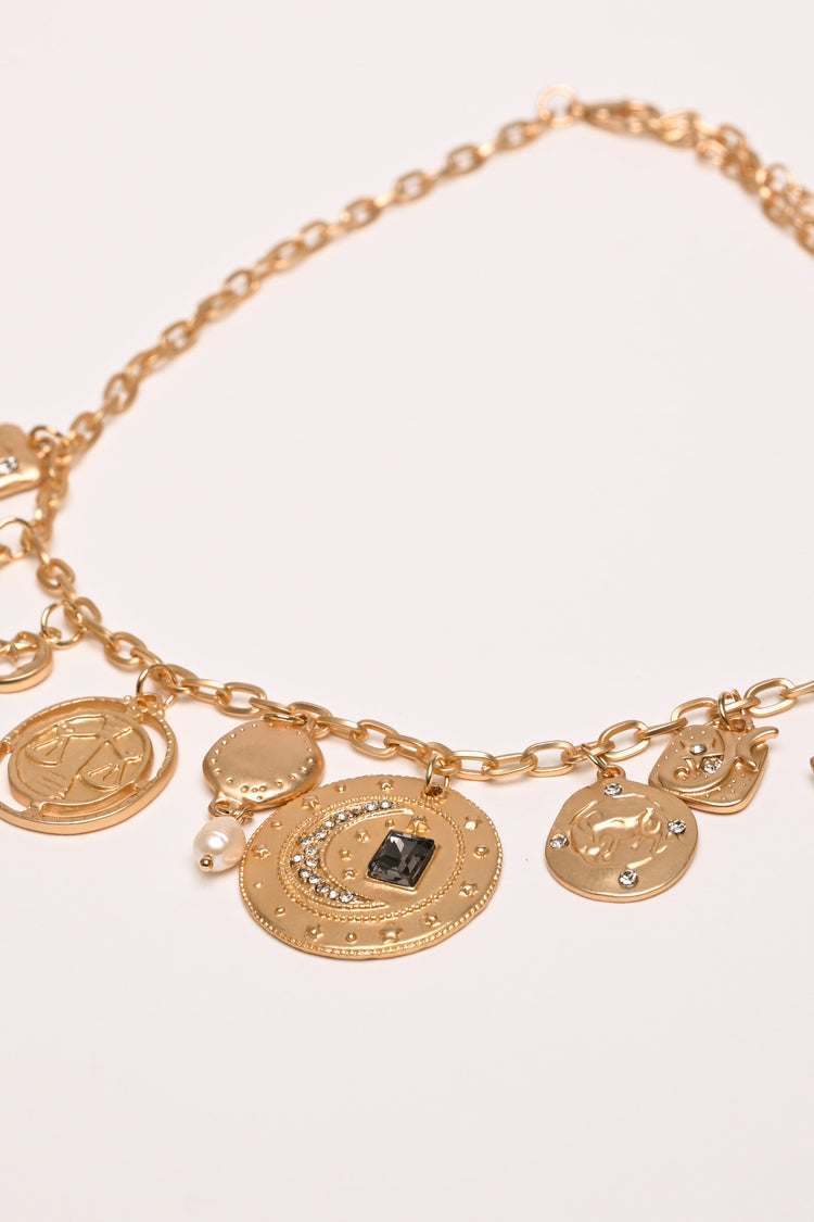 Jewel pendants necklace