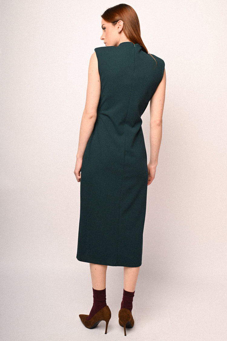 Split and knot sheath dress