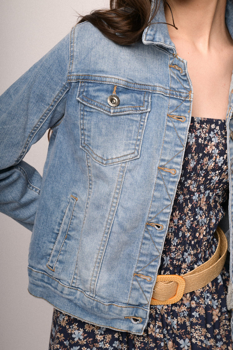 Light blue denim jacket