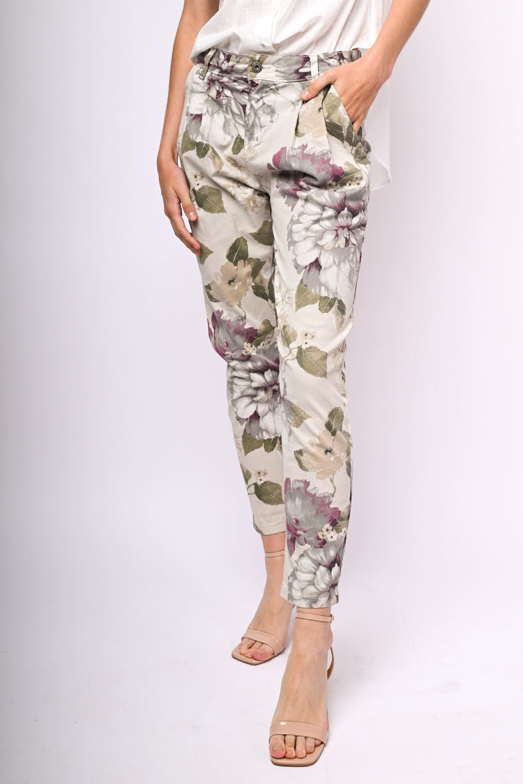 Floral print trousers