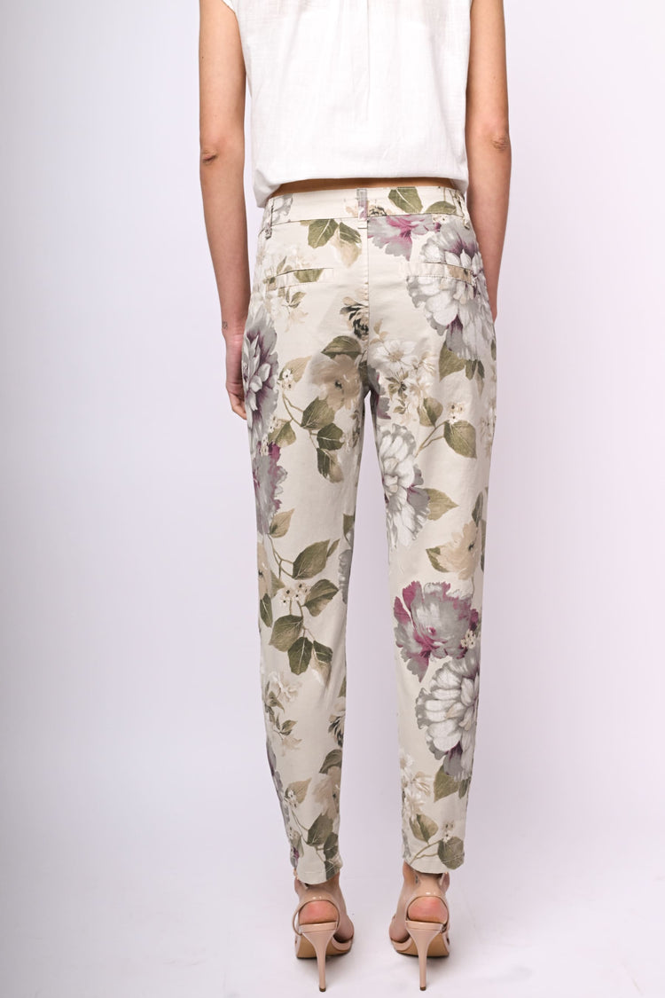 Floral print trousers