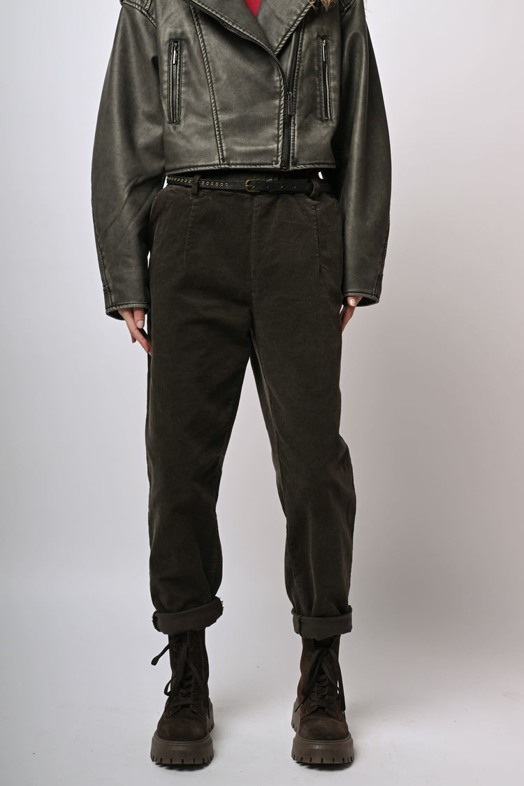 Corduroy baggy pants
