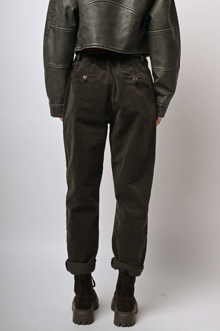 Corduroy baggy pants