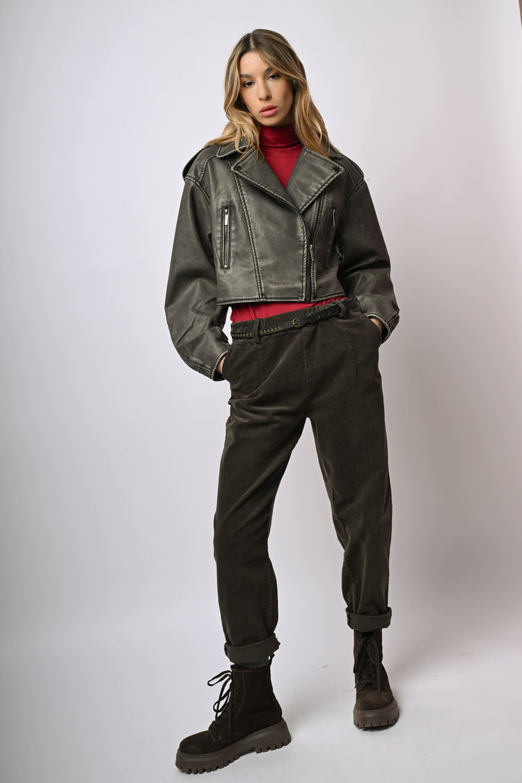 Corduroy baggy pants