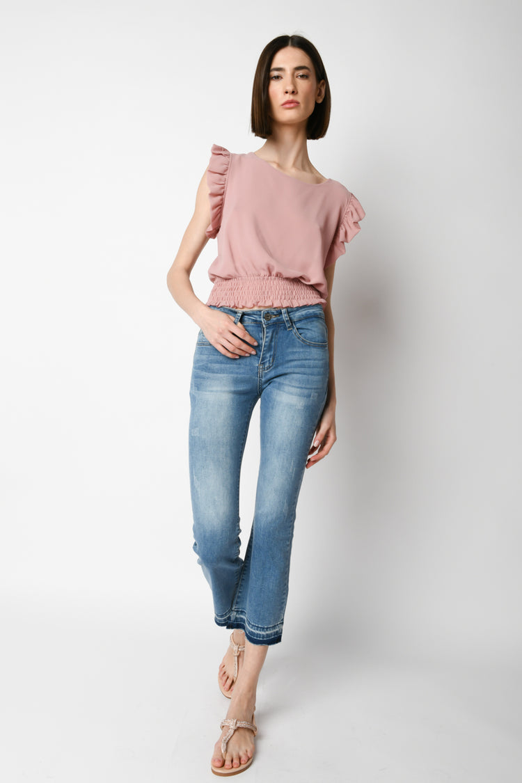 Flared leg jeans