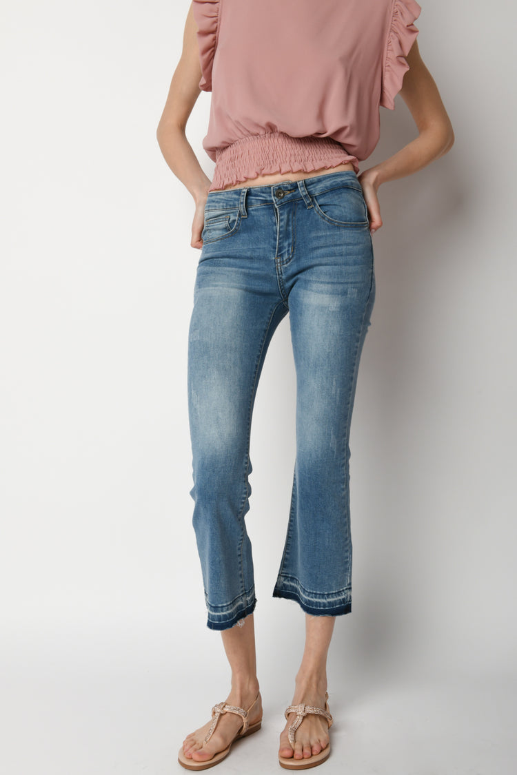 Flared leg jeans