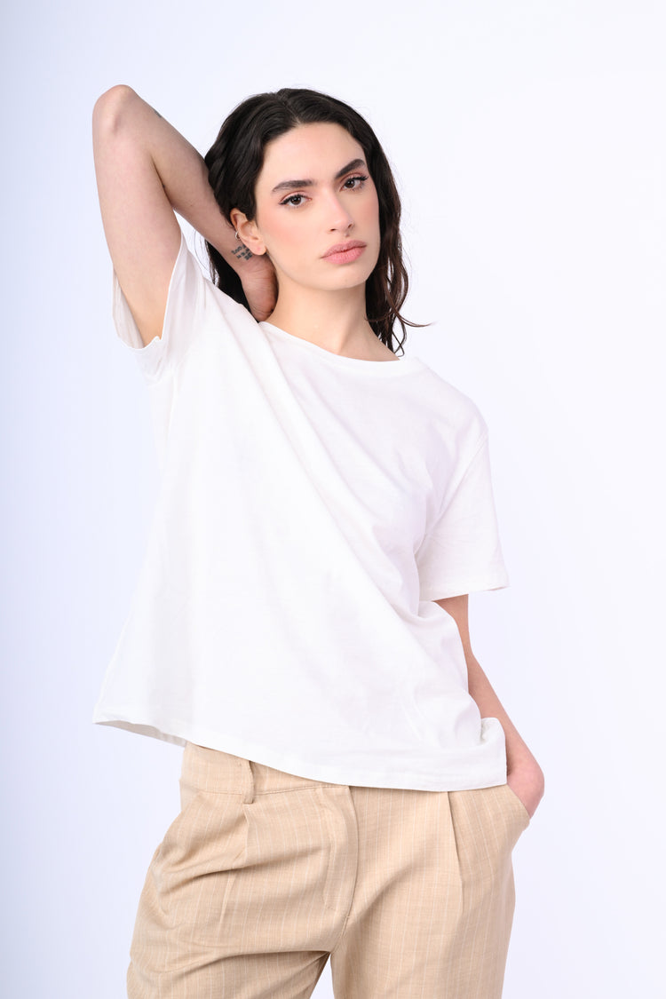 Stretch cotton t-shirt