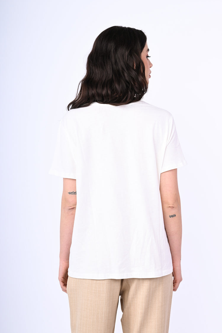 Stretch cotton t-shirt