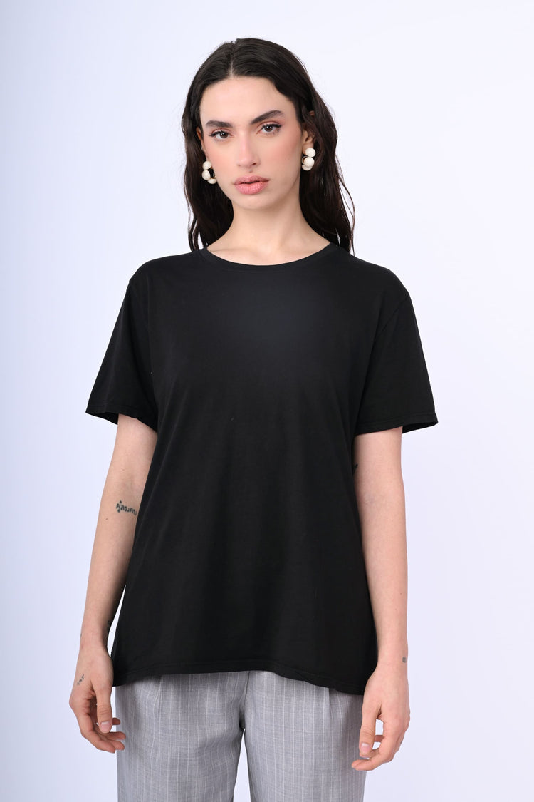 Stretch cotton t-shirt