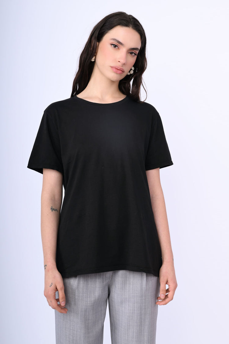 Stretch cotton t-shirt