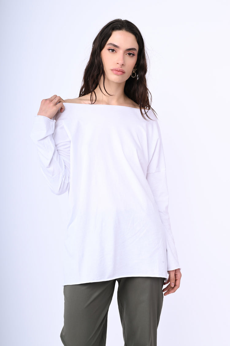 Oversized cotton top