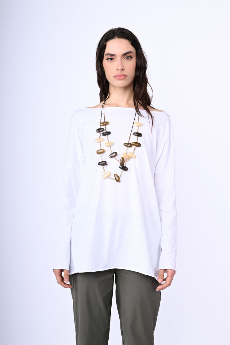 Oversized cotton top