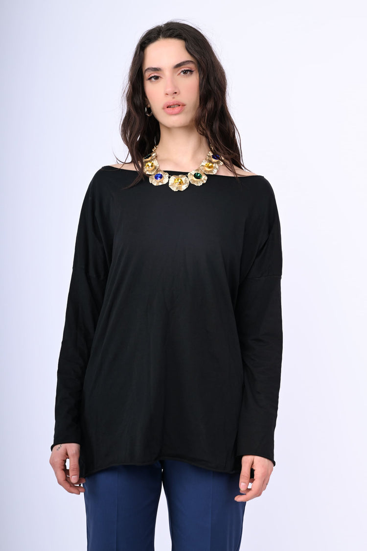 Oversized cotton top