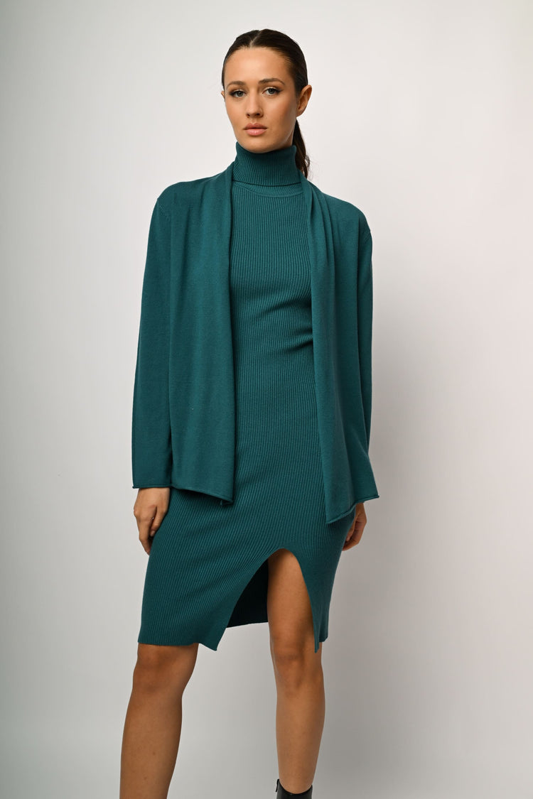 Viscose-blend cardigan