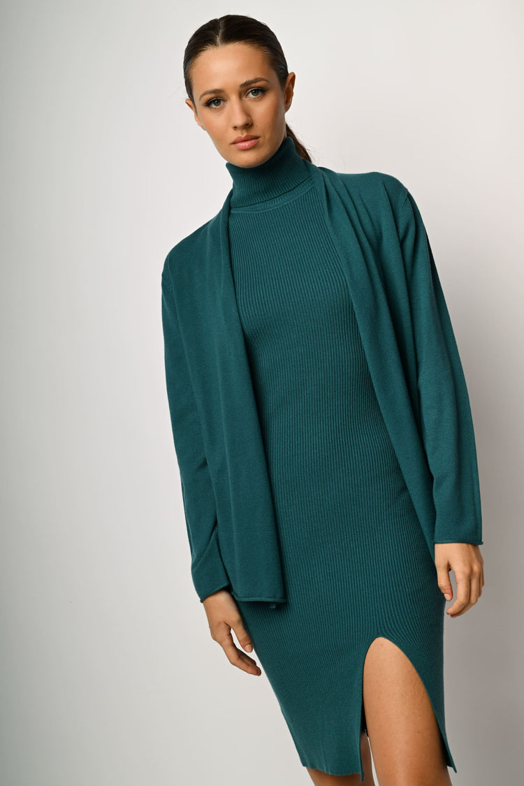 Viscose-blend cardigan