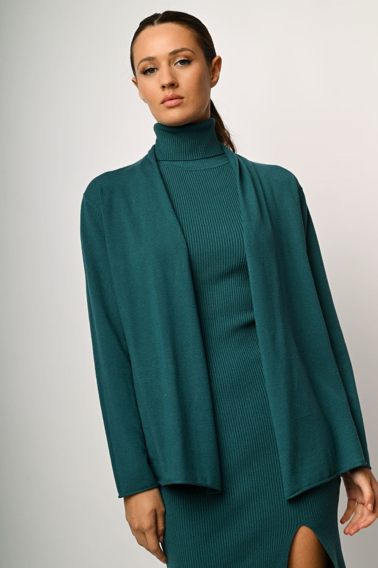 Viscose-blend cardigan