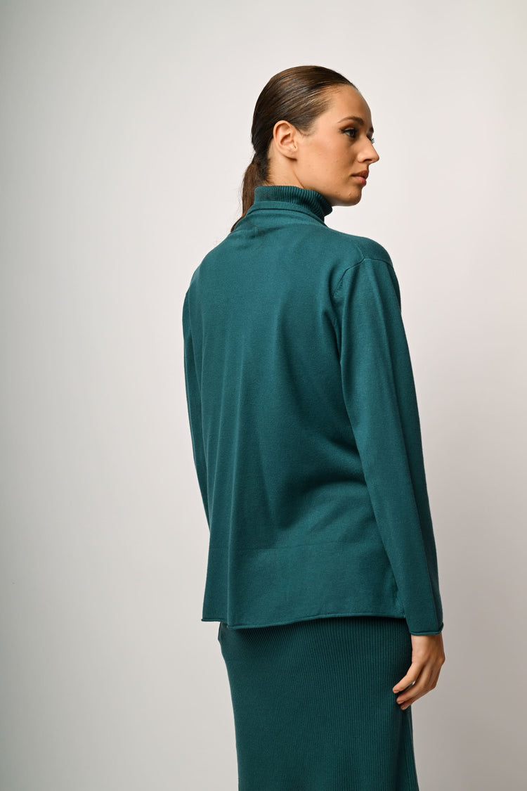 Viscose-blend cardigan