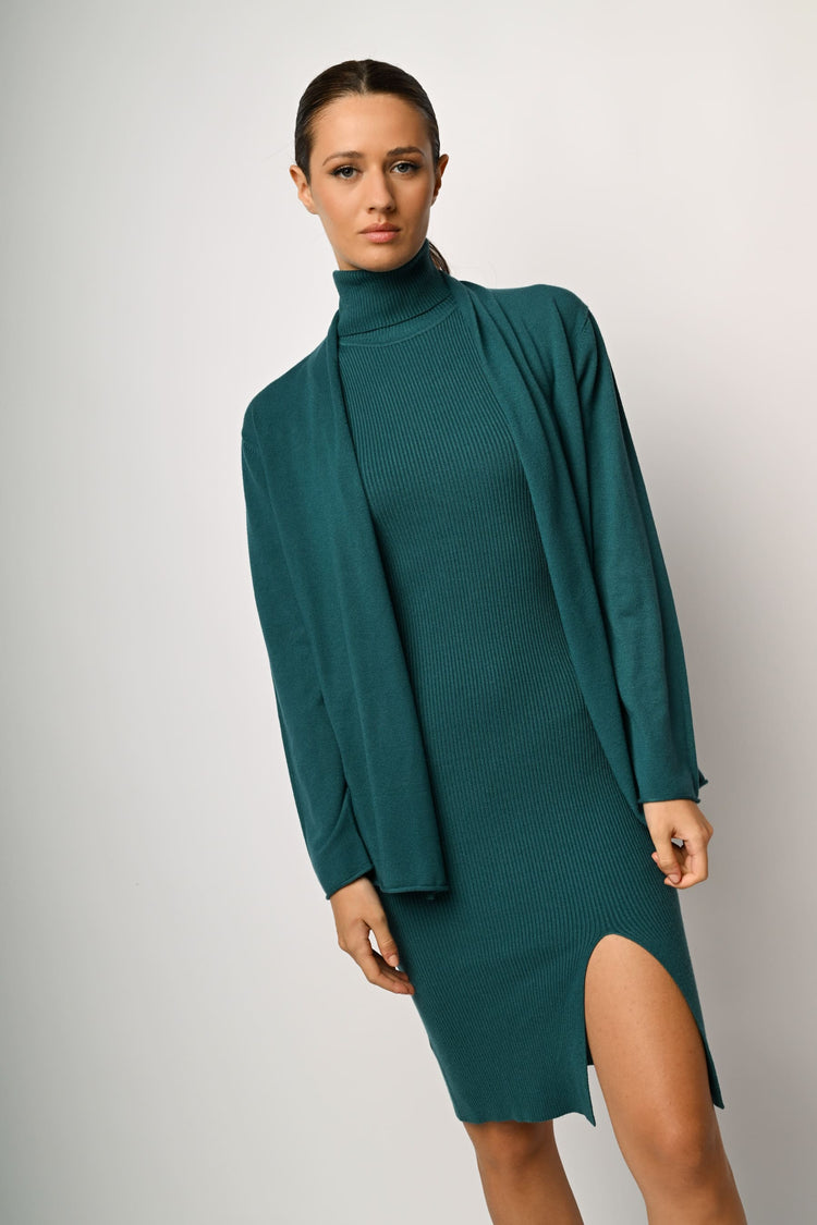 Viscose-blend cardigan
