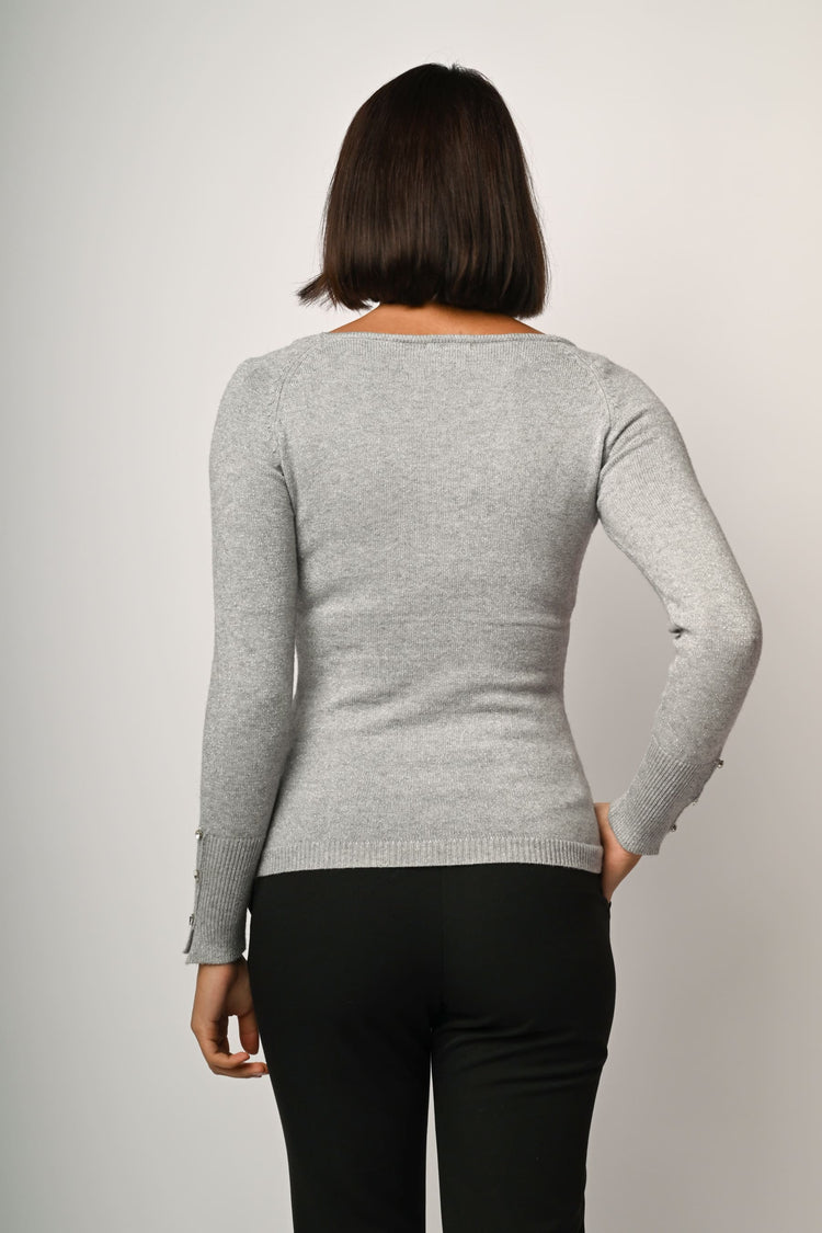 Boat neck sweater