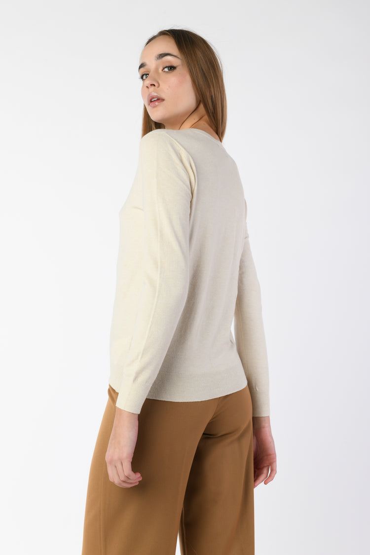 Diagonal placket cardigan