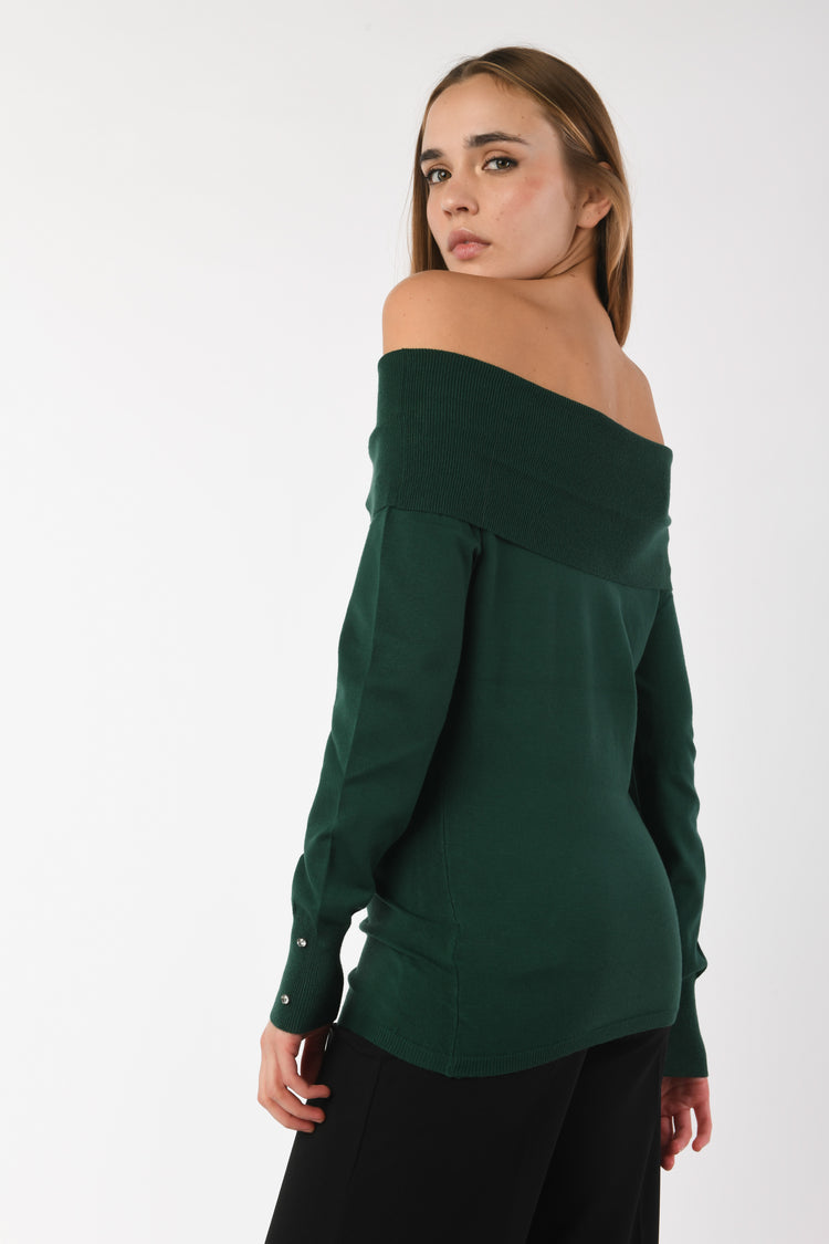 Off-the-shoulder sweater