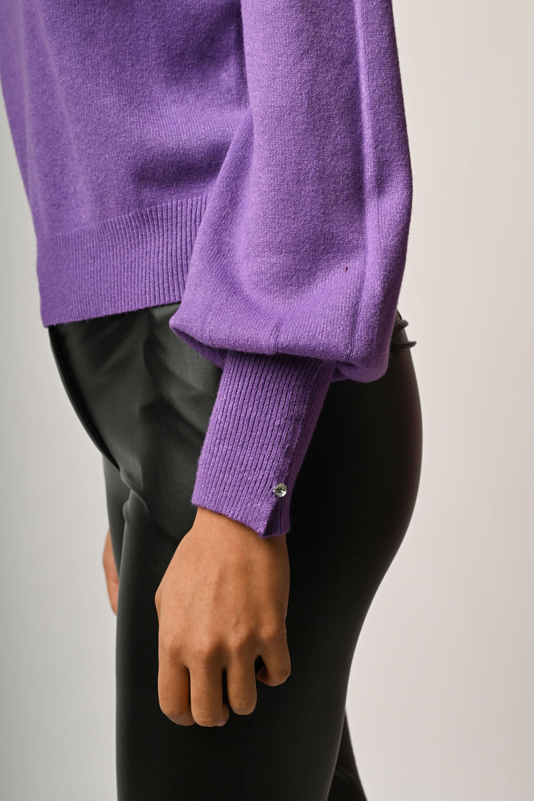 Rhinestone embellishment sweater