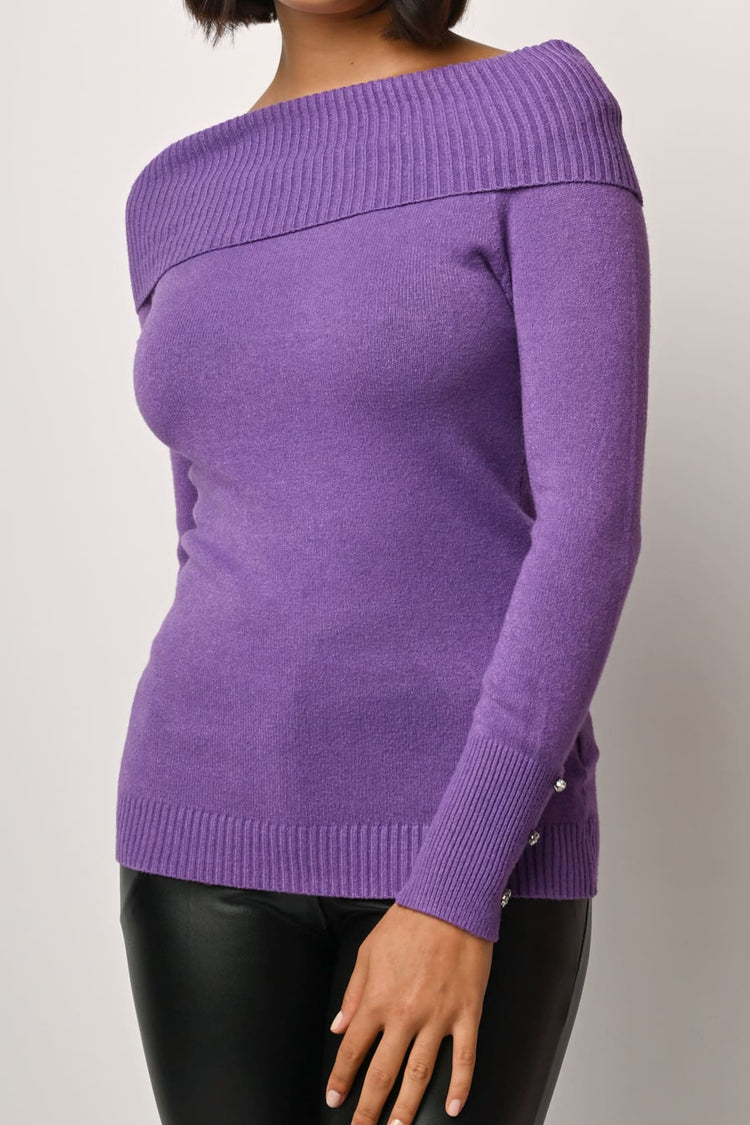 Off-the-shoulder sweater