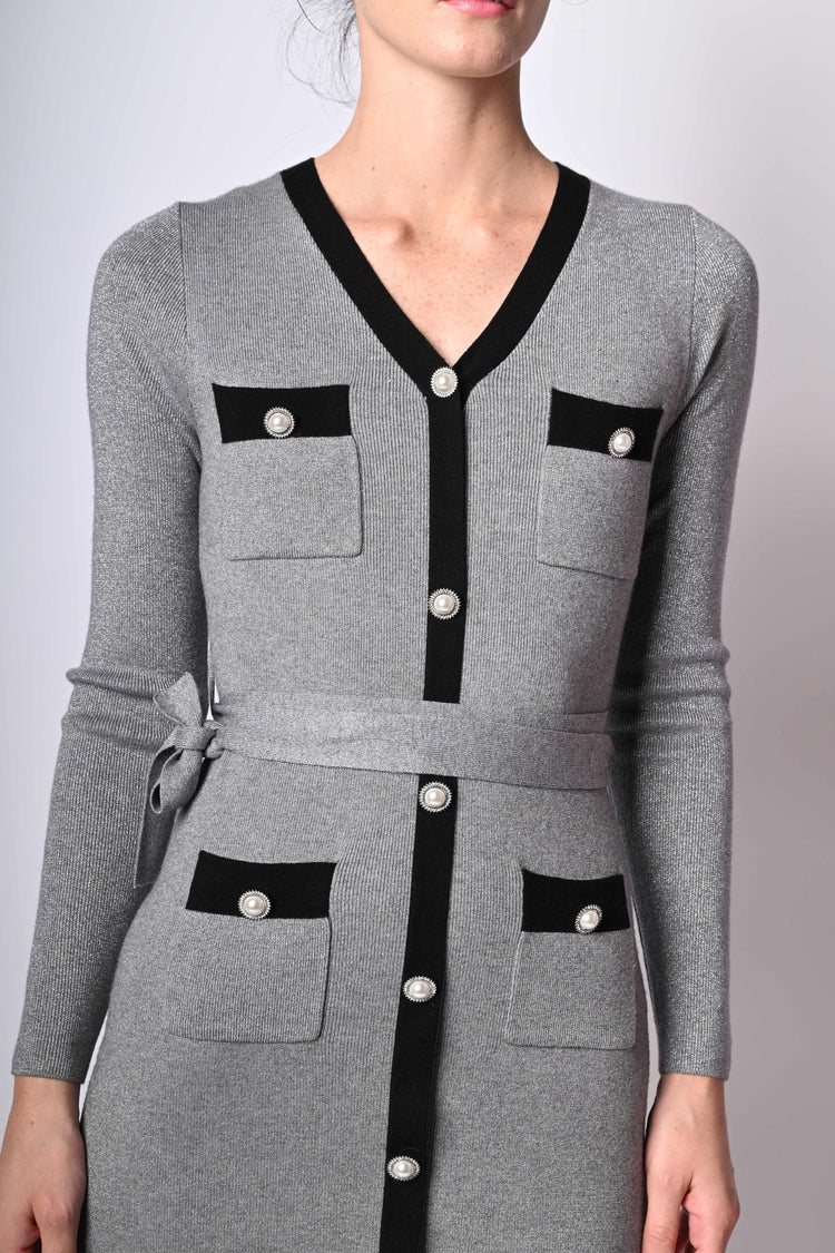Contrast edges mini dress