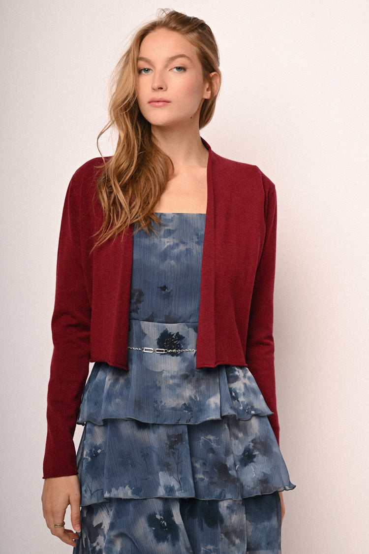 Knot cropped cardigan