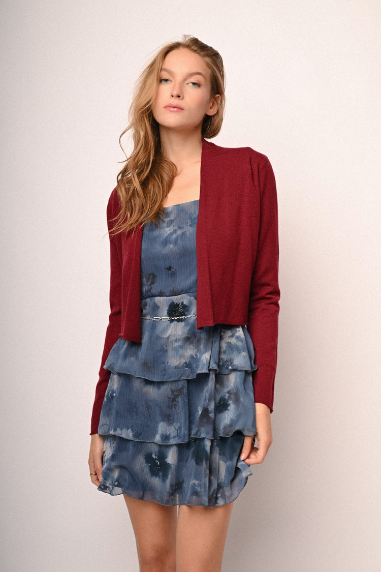 Knot cropped cardigan