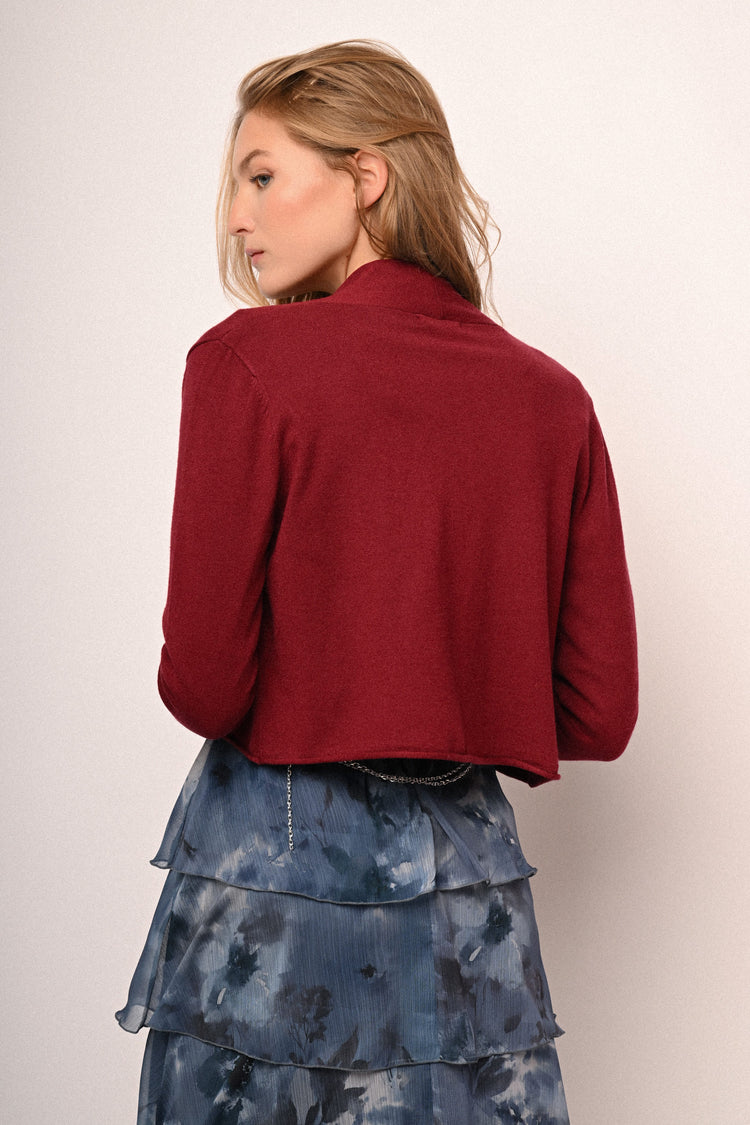 Knot cropped cardigan