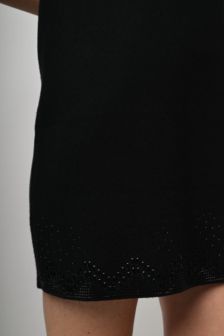 Rhinestones knit mini dress