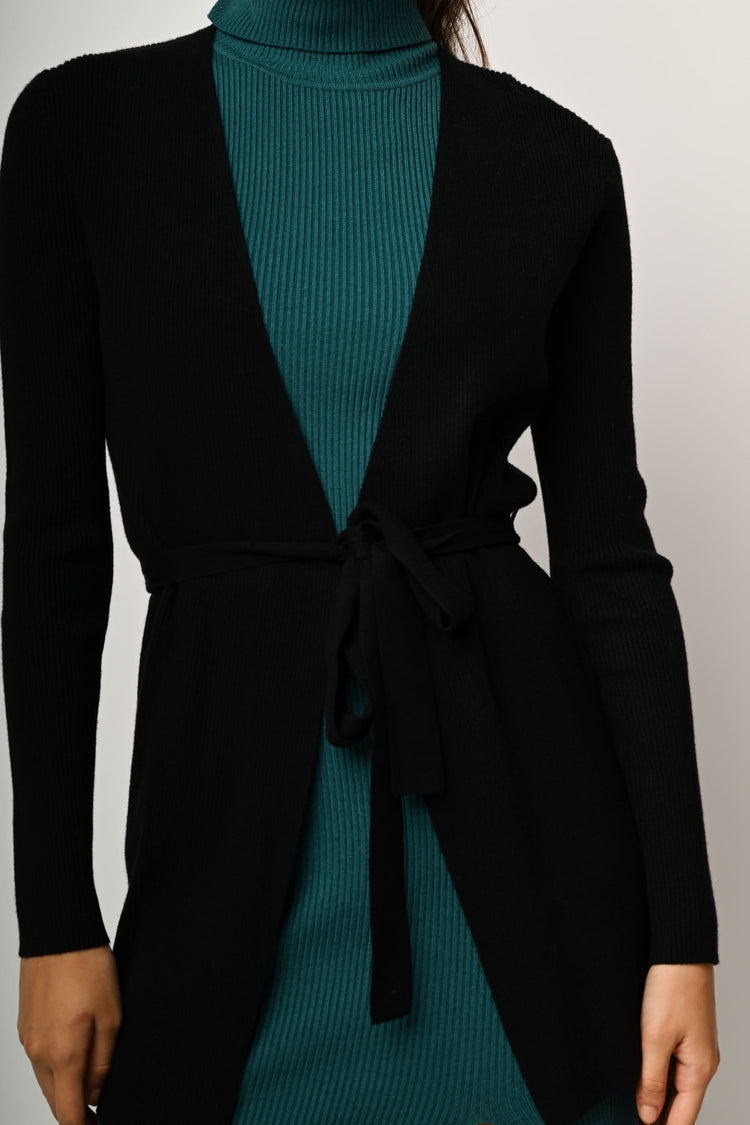 Belted cardigan