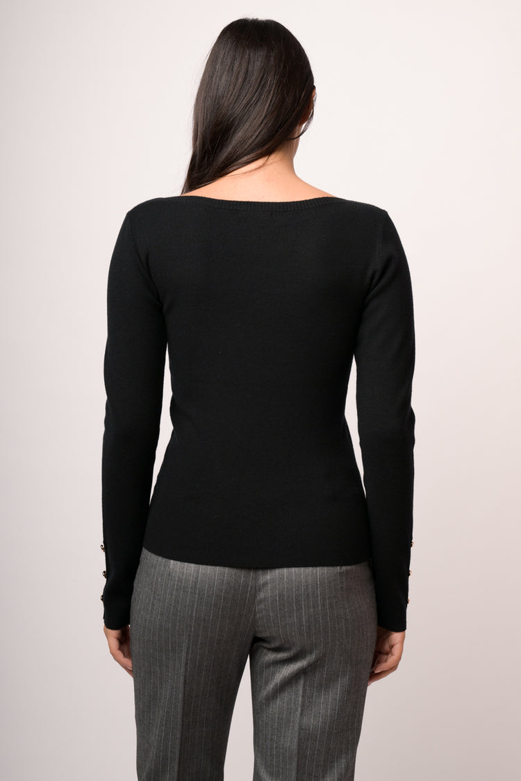 Maglia shiffer con bottoni