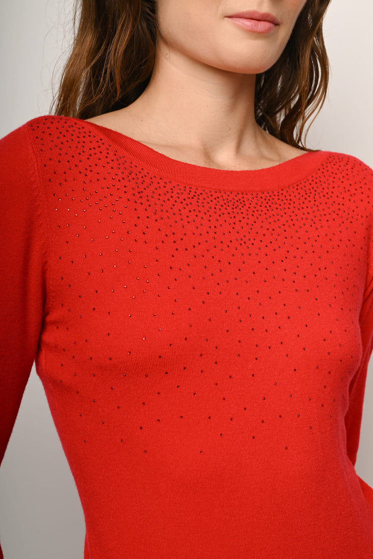 Mini rhinestone sweater
