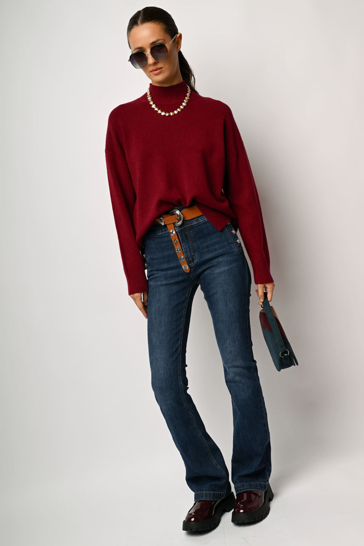 Oversized mock sweater