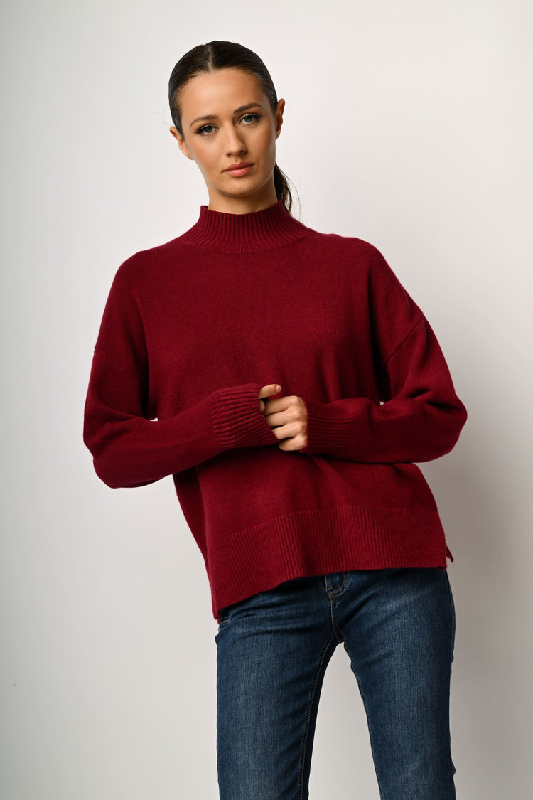 Oversized mock sweater