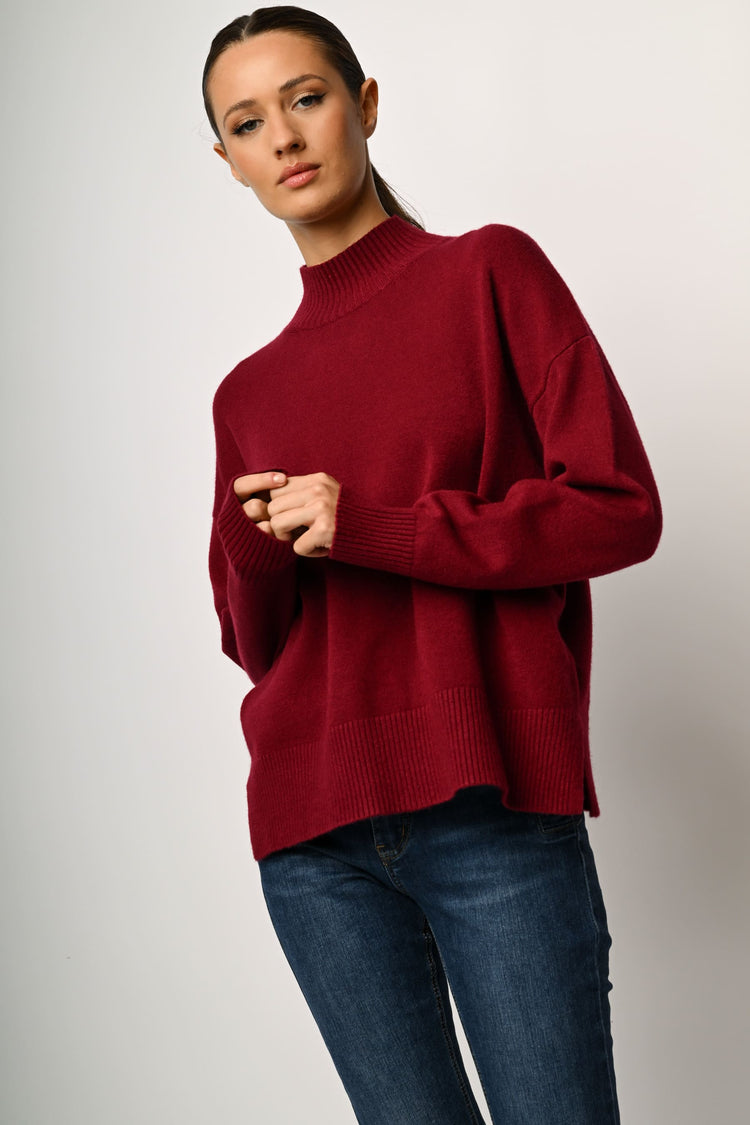Oversized mock sweater