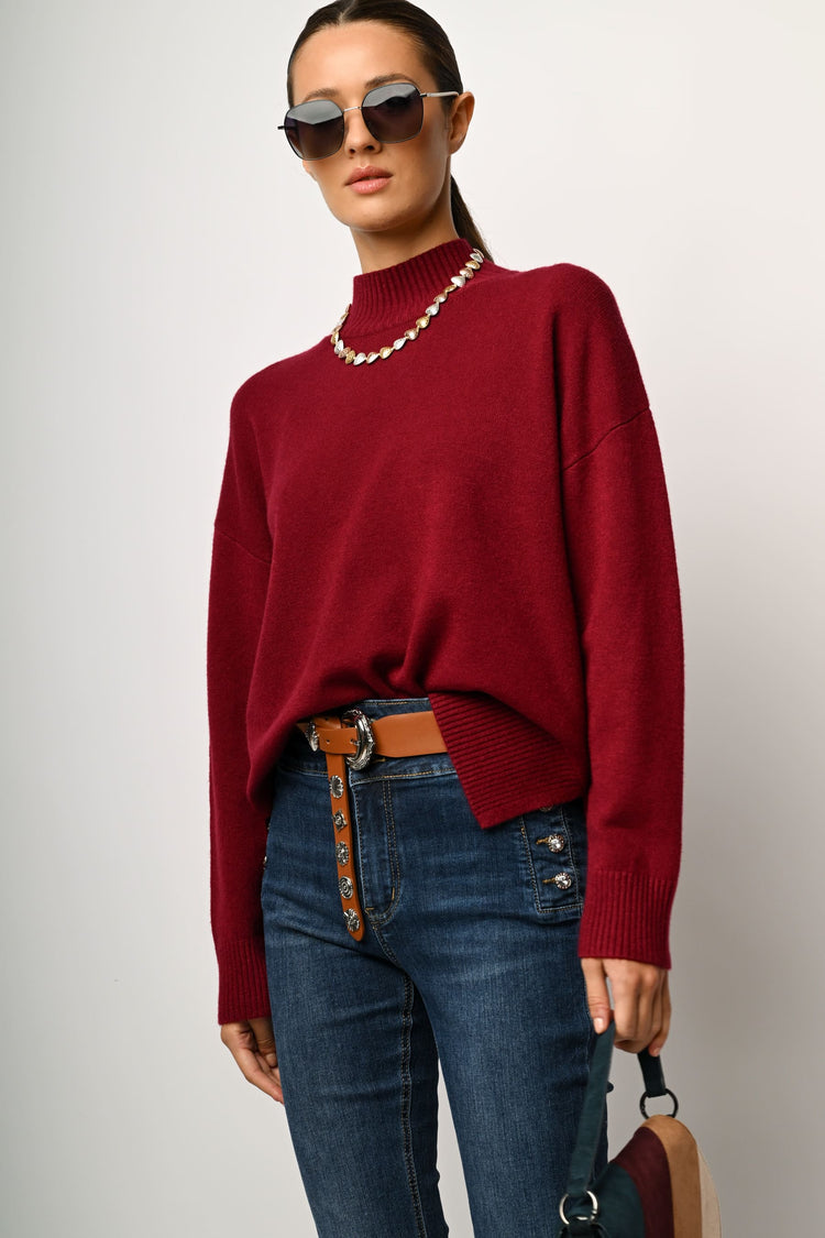 Oversized mock sweater