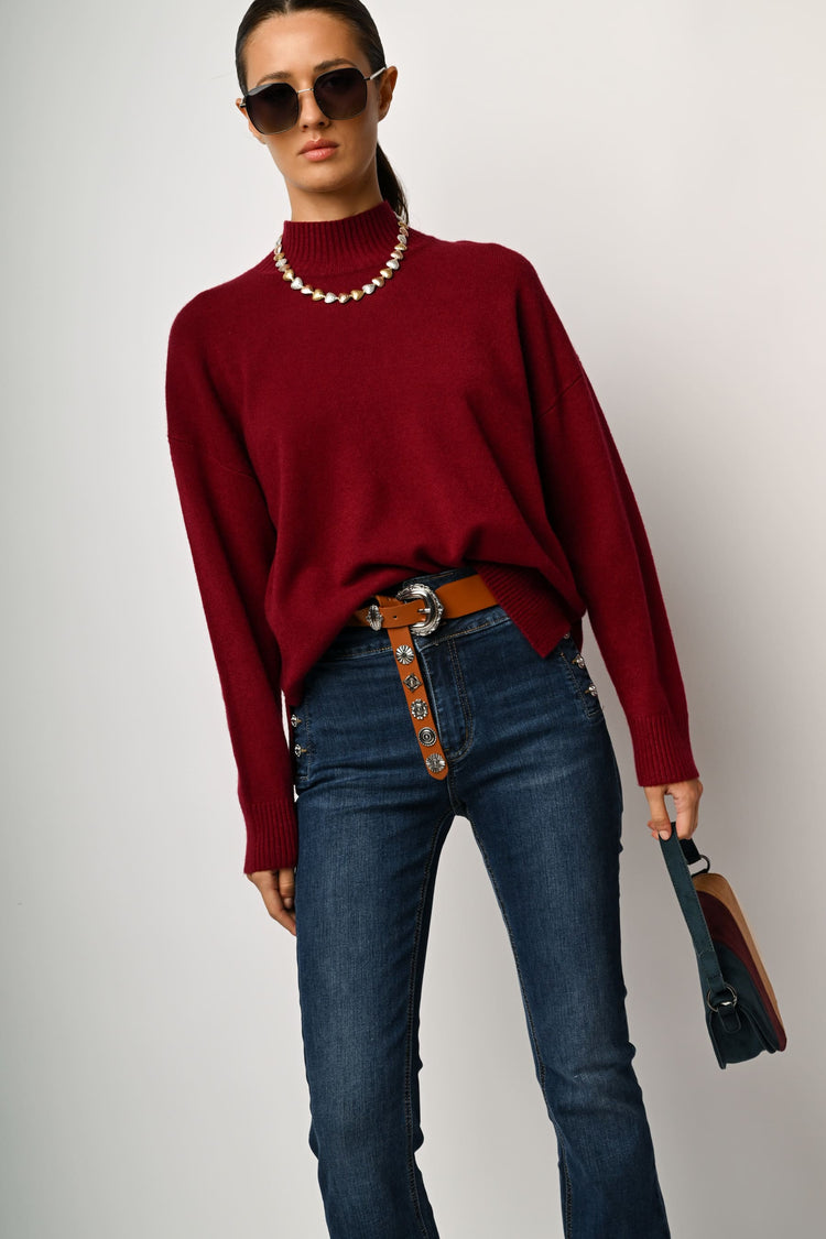Oversized mock sweater