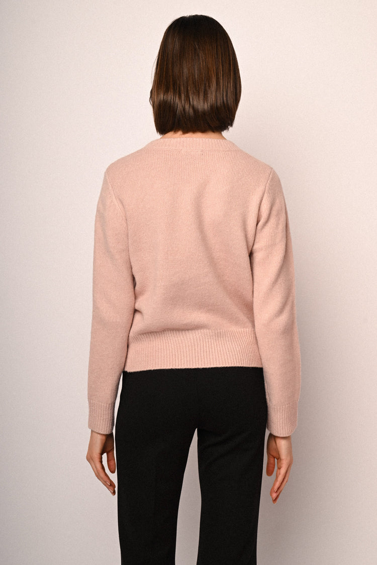 Bow-embellished sweater