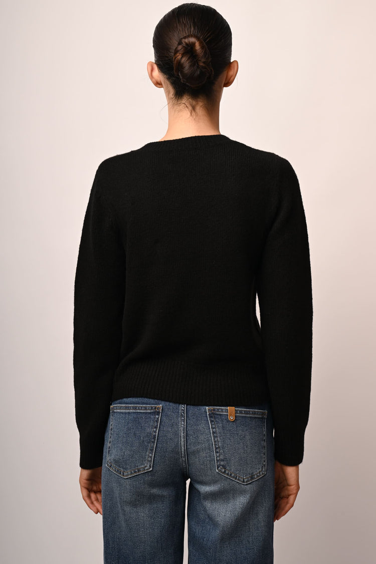 Jewel pins sweater