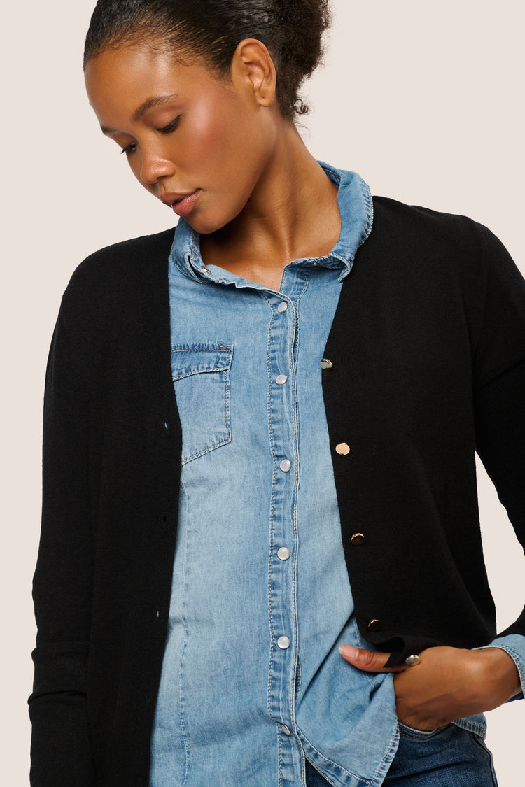 Golden button cardigan