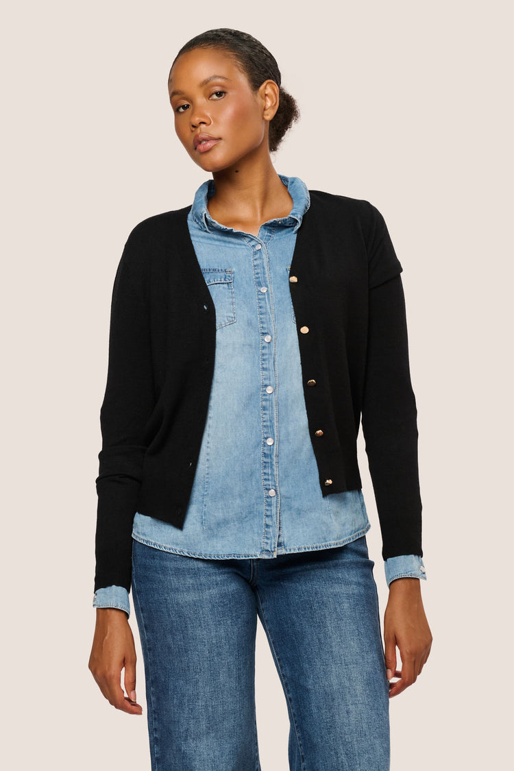 Golden button cardigan