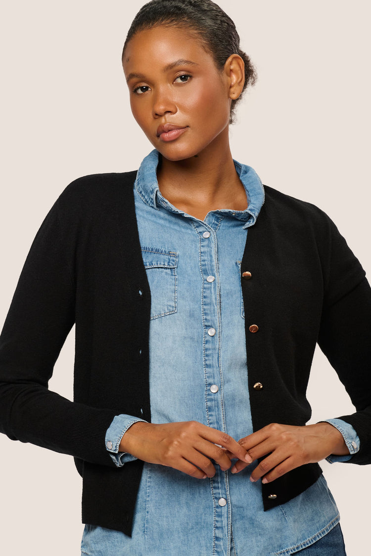 Golden button cardigan