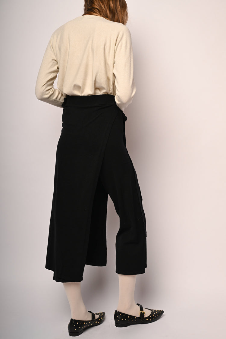 Knot knit midi skort